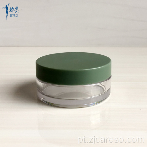 Frasco de creme PETG com 50 ml de parede grossa e boca larga